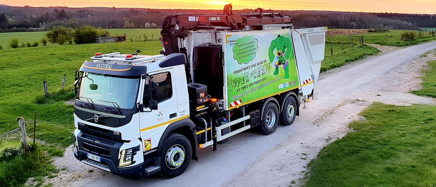 Image de la page d'accueil - Camion de poubelle