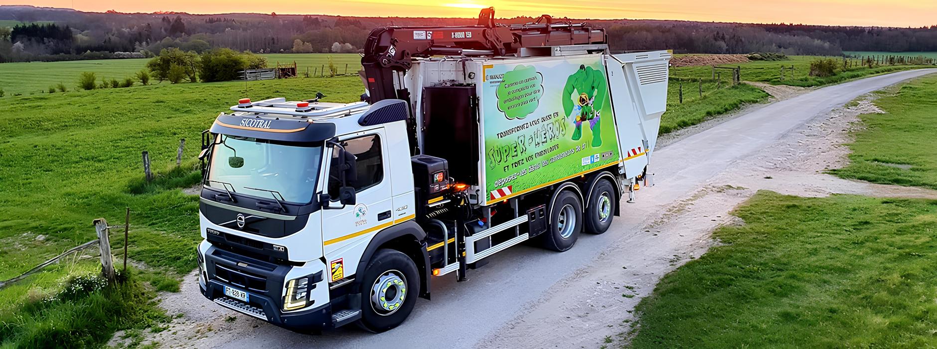 Image de la page d'accueil - Camion de poubelle
