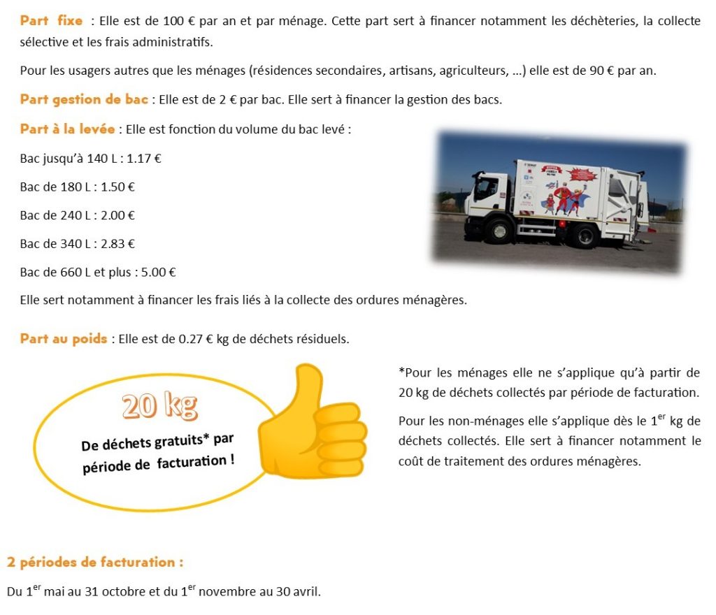 Les tarifs