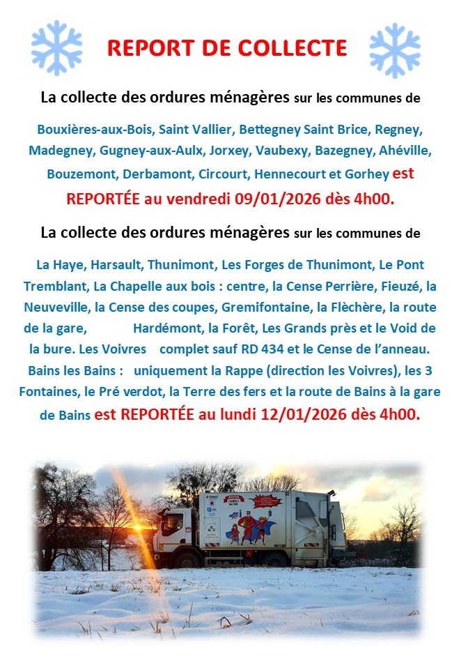Report de collecte
